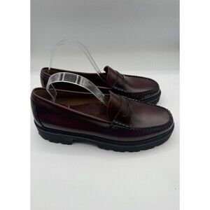 GH Bass Co Weejuns Loafers Shoes Women Wine Whitney Super Lug Size 11 M New